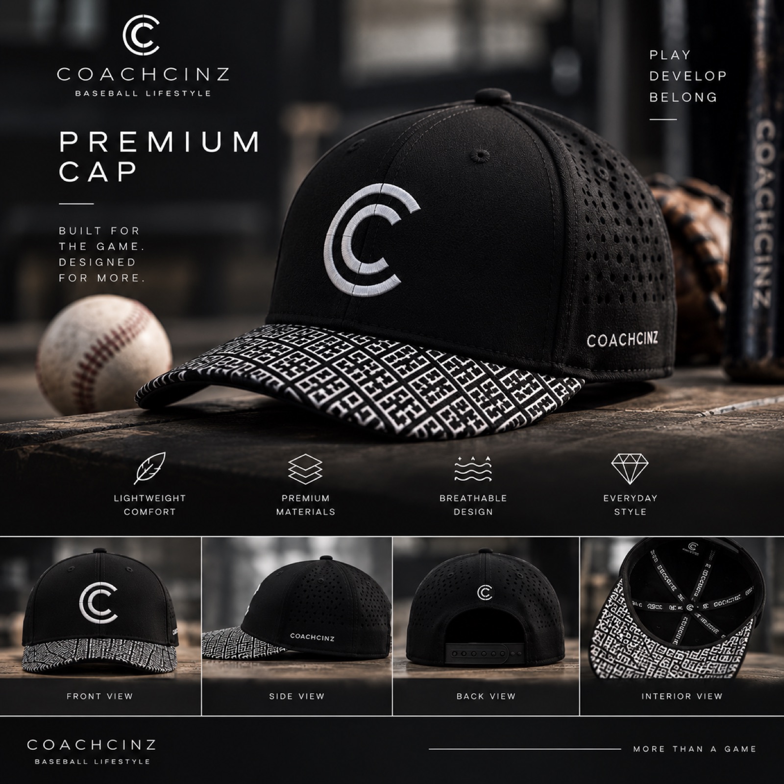 COACHCINZ premium cap